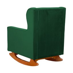 Poltrona Balanço Aurora Veludo Cores - DS Estofados Poltrona Aurora Verde - 4