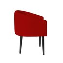 Ver imagem 3 de Poltrona Decorativa Sandy para Escritório Consultório Sala de Estar Recepção em Courvin - Vermelho