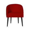 Ver imagem 2 de Poltrona Decorativa Sandy para Escritório Consultório Sala de Estar Recepção em Courvin - Vermelho