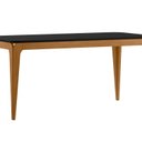 Ver imagem 2 de Mesa para Sala de Jantar Tampo com Vidro 100% MDF 180cm Áurea Marrom/Ype/Preto