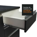 Ver imagem 7 de Armário de Cozinha Completa de Canto 100% MDF 389cm Branco/Preto Acordes Madesa 02
