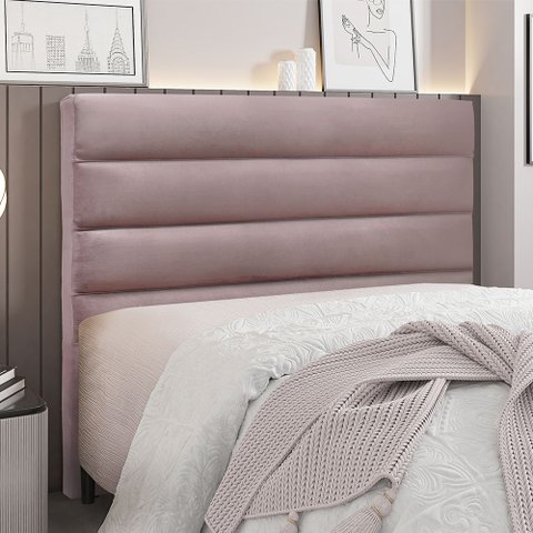 Cabeceira Para Cama Box Queen La Italiana 160cm Veludo - SSX Multicoisas - Lilás