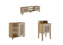 Ver imagem 2 de Conjunto Sala Charlotte: Rack 4525+ Mesa 4519+ Buffet 4521