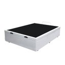 Ver imagem 2 de Base Box Baú Casal Santo Box Sintético Branco 47x138x188