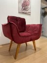 Ver imagem 2 de Poltrona Decorativa 1 Lugar Vinho 507 Rebeca