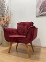 Ver imagem 5 de Poltrona Decorativa 1 Lugar Vinho 507 Rebeca