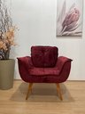 Ver imagem 4 de Poltrona Decorativa 1 Lugar Vinho 507 Rebeca