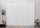 Ver imagem 4 de Cortina 4,00x2,30 Sala Quarto Cozinha Varão Tecido Jacquard:branco