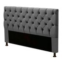 Ver imagem 1 de Cabeceira Cama Box Casal Cristal 140cm Suede Cinza - Abmaza