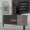 Ver imagem 3 de Cabeceira Cama Box Casal Cristal 140cm Suede Cinza - Abmaza