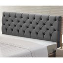 Ver imagem 4 de Cabeceira Cama Box Casal Cristal 140cm Suede Cinza - Abmaza