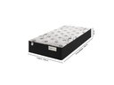 Ver imagem 2 de Cama Box Preto + Colchão Solteiro Smart Classic Preto (88x188x64) - Molas Ensacadas - Plumatex