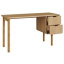 Ver imagem 6 de Mesa Escrivaninha 136cm 2 Gavetas Pé Madeira Luara Hanover A10 - Mpozenato