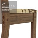 Ver mais imagens de Conjunto Sala de Jantar Lucena Mesa Tampo de Madeira 6 Cadeiras Rustic/crema/lírio Bege Madesa