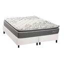Ver imagem 1 de Cama Box King + Colchão Molas Kappesberg Ensacadas Serene + Base Crc Courano White