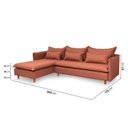 Ver imagem 4 de Sofá Modular 3 Lugares com Chaise e Pé Madeira Sôma CabeCasa MadeiraOriginals