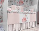 Ver imagem 5 de Kit Berço Enxoval de Bebê Floral Jardim Pássaros