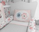 Ver imagem 3 de Kit Berço Enxoval de Bebê Floral Jardim Pássaros
