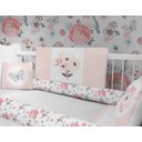 Ver imagem 4 de Kit Berço Enxoval de Bebê Floral Jardim Pássaros