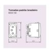 Modulo Tomada 2p+t Branca 20a 250v Nereya Pial Legrand Modelo 663056 - 4