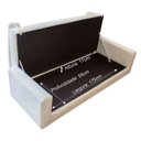 Ver imagem 5 de Kit Recamier Sofá Calçadeira Divã Félix 195cm e Cabeceira Estofada Lady 195cm para Cama Box King