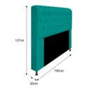 Ver imagem 3 de Kit Recamier Sofá Calçadeira Divã Félix 195cm e Cabeceira Estofada Lady 195cm para Cama Box King