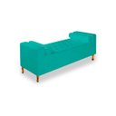 Ver imagem 4 de Kit Recamier Sofá Calçadeira Divã Félix 195cm e Cabeceira Estofada Lady 195cm para Cama Box King