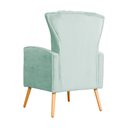 Ver imagem 3 de Poltrona Decorativa Melinda Pés Palito Tecido Veludo Várias Cores - Qlare Estofados - Veludo Acqua