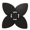Ver imagem 4 de Ventilador de Teto Natuvent Dahlia No Light 4 Pás Madeira Preto 127v
