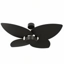 Ver imagem 1 de Ventilador de Teto Natuvent Dahlia No Light 4 Pás Madeira Preto 127v