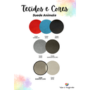 Ver imagem 3 de Cabeceira Estofada Queen 10 Blocos Não É Segredo Suede Animale Marrom Claro 160x120