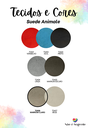 Ver imagem 3 de Cabeceira Estofada Queen 10 Blocos Não É Segredo Suede Animale Marrom Claro 160x120