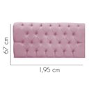 Ver imagem 2 de Painel Cabeceira Estofada Paris 195cm Cama Box King Suede Rosa Bebe- Mabe Magazine