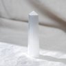 Torre de Selenita Ponta Obelisco Pedra para Limpeza Cristal:branco - 1