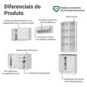 Ver imagem 4 de Armário de Cozinha Completa 270 cm Branco Vik Madesa 06