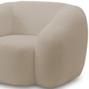 Ver imagem 5 de Kit 02 Poltronas Decorativa Orgânica para Sala Living Emery M05 Bouclê Creme - Lyam Decor