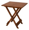 Ver imagem 1 de Mesa Dobrável Multiuso Reforçada Madeira Maciça Envernizada:imbuia Verniz