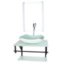 Ver imagem 2 de GABINETE DE VIDRO PARA BANHEIRO 60CM AP CUBA ABAULADA BRANCO FULL