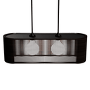 Ver imagem 1 de Luminária Pendente Veneza Modelo Ripado -:Preta