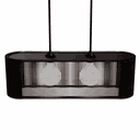 Ver imagem 1 de Luminária Pendente Veneza Modelo Ripado -:Preta