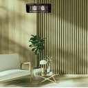 Ver imagem 3 de Luminária Pendente Veneza Modelo Ripado -:Preta