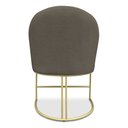 Ver imagem 6 de Kit 02 Cadeiras Poltrona de Jantar Bela Suede Base Metálica Industrial Dourado - Pallazio