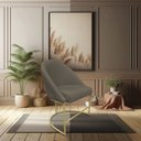 Ver imagem 2 de Kit 02 Cadeiras Poltrona de Jantar Bela Suede Base Metálica Industrial Dourado - Pallazio