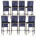Ver imagem 1 de 8 Banqueta em Alumínio Roma Fendi Corda Náutica Tecido 12