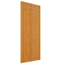 Porta de Madeira Frisada U.v 210cm X 80cm - R40t:cerejeira - 1
