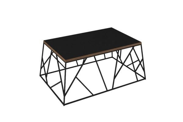 Mesa de Centro Menor Vies Fit - Preto / Preto