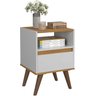 Mesa de Cabeceira Ted:off White/freijó - 6