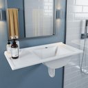 Ver imagem 3 de Cuba Pia Lavatório Copacabana 60 Cm para Banheiro Branco