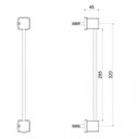 Ver imagem 3 de Toalheiro Linear 501 Block Meber Metais