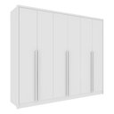 Ver imagem 1 de Guarda-Roupa Casal com 6 Portas e 6 Gavetas 274cm Multimóveis CR35499 Neve